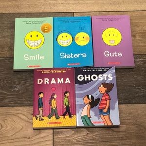 Raina Telgemeier 5 Book Collection Set